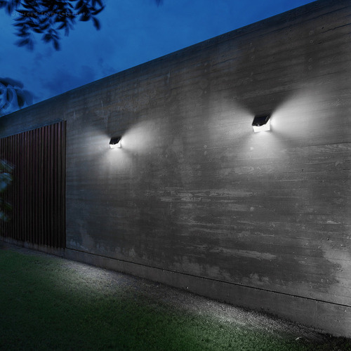 Paquete de 4 luces solares de 40 LED con sensor de movimiento, Wireless Security Lights for Outdoor, Input, Patio, Garage, Porche, 6500k White Pure