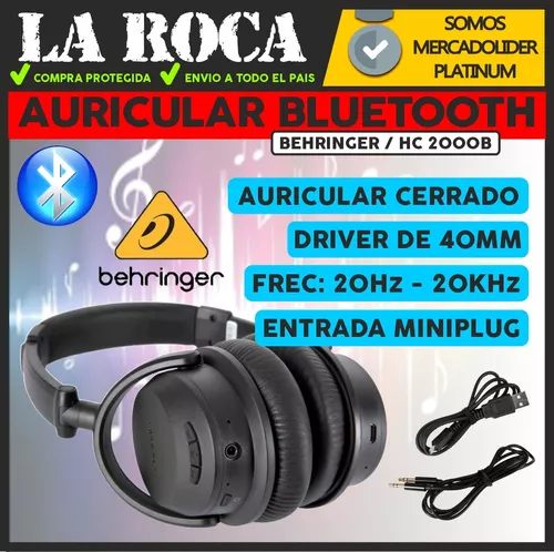 Auricular De Estudio Bluetooth Behringer Inalambrico Cuo