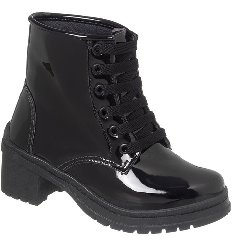 Imagem 2 de 9 de Bota Infantil Feminina Botinha Coturno Menina Sapato Salto