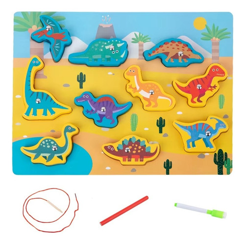 Puzzle Reversible 3 En 1 Pesca Magnética 3d
