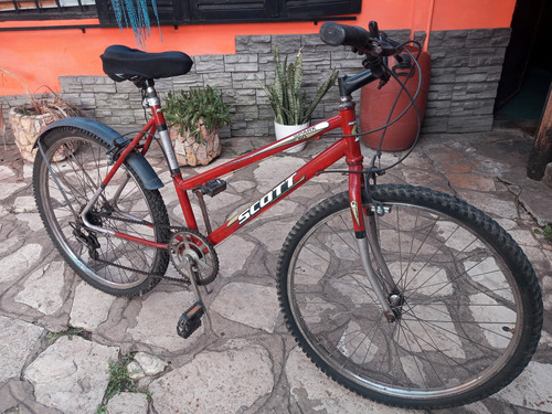 Bicicleta Mountain Bike Scott Rodado 26 Rojo (Usado)