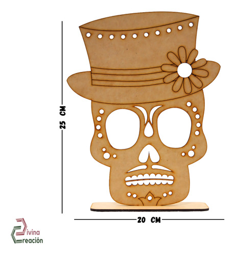 Kit 4 Caretas Figuras De Calaveras Día De Muertos Halloween