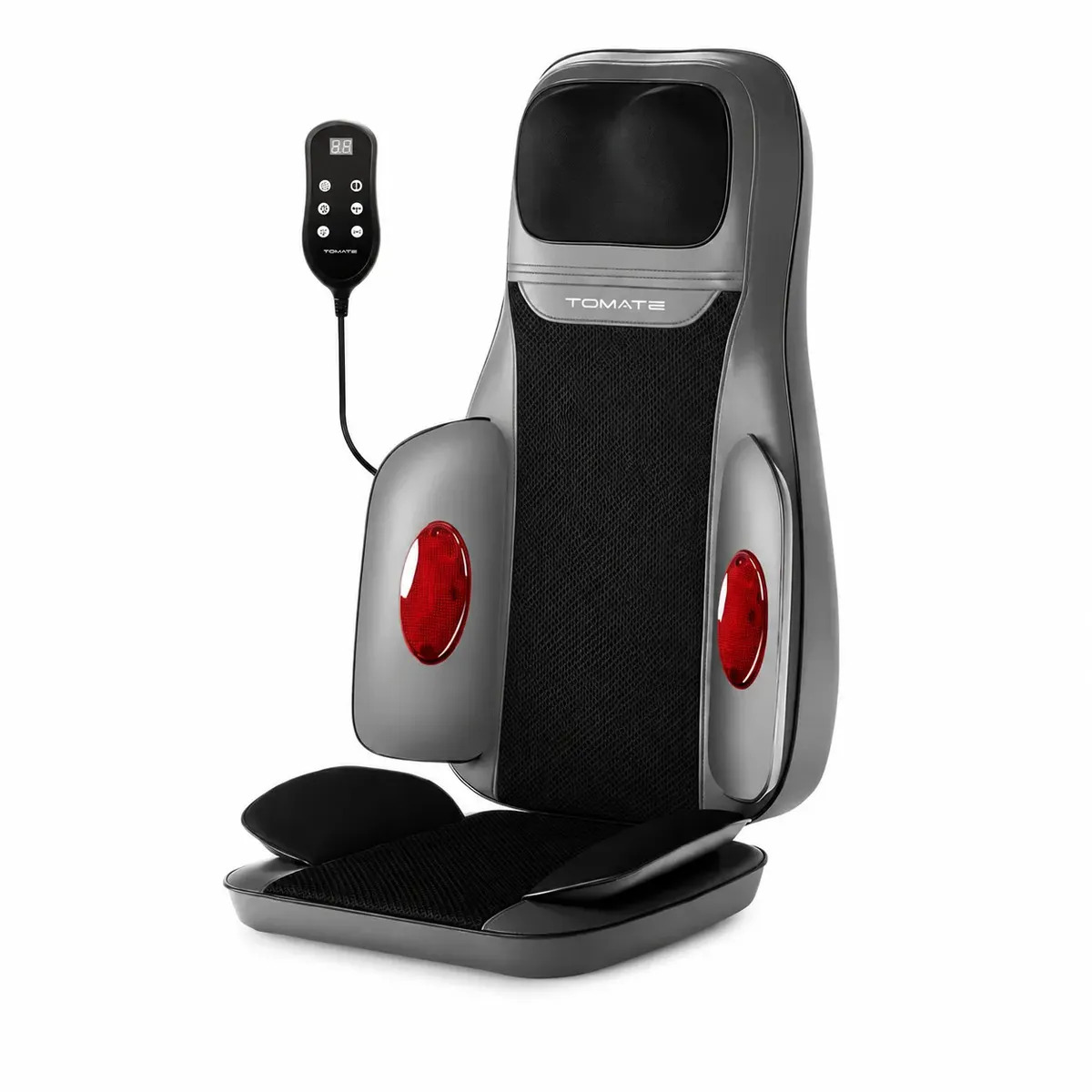 Assento Massageador Shiatsu Elétrico para Costas e Pescoço com Aquecimento Tomate