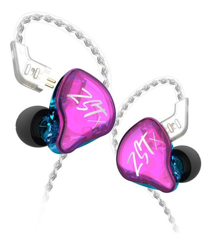 Imagen 1 de 3 de Auriculares Kz Zst X In Ear Cable Mejorado Monitor 1dd + 1ba