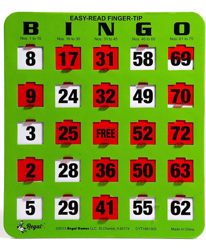 Cartones De Bingo Con Diapositivas Obturadas 25 Unidades Jhx