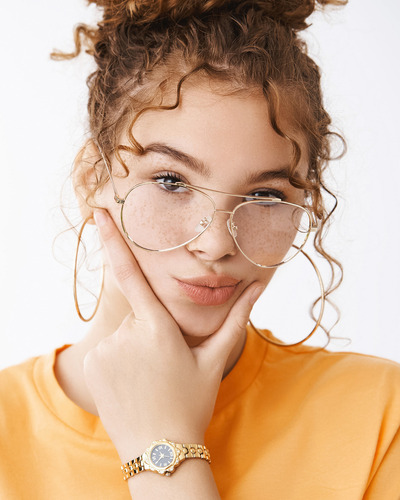 Cyxus Gafas De Filtro De Luz Azul De Computadora Armazon Color Dorado,Protege Ojos de Rayos Azules, Para Trabajo, Gaming, Estudio, Anti - Reflejo, Anti - Cansancio, Moda y Funcional