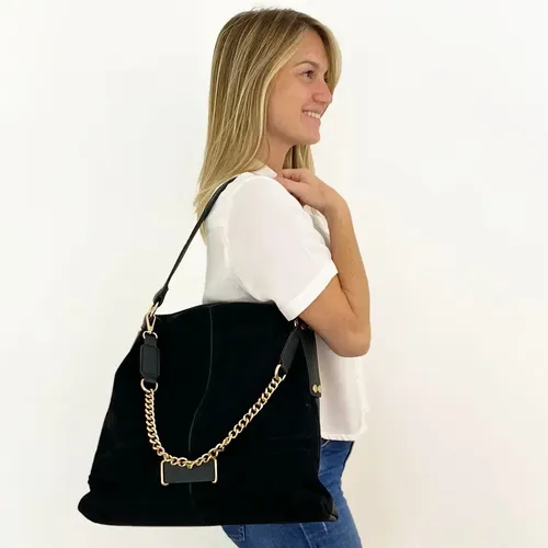 Bolso De Hombro Con Estampado De Girasoles Para Mujer - Lona, Cremallera Y Correa Ajustable