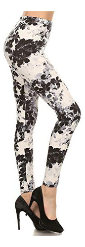 Leggings Depot Florales De Alto Cintura Amp; Leggings Wspnq