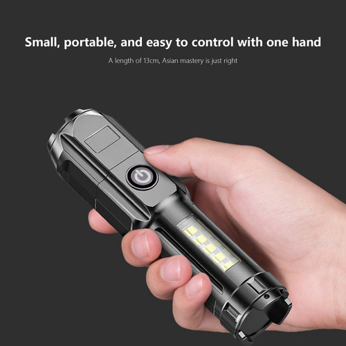 Lanterna Led Recarregável C Night Lights 5000 High Lumens,