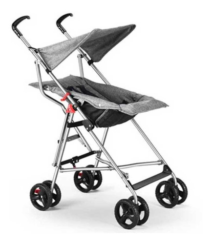 Carrinho De Bebê Guarda-chuva Pocket Cinza - Multikids Baby