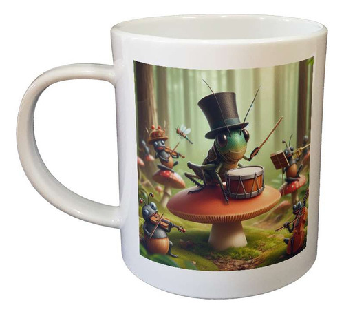 Taza Plastico Orquesta Sinfonica De Grillos Musicos C1