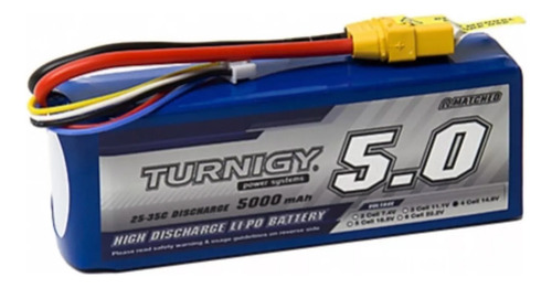 Bateria Lipo 5000mah 4s 25c 14.8v Turnigy Rc Heli Car Xt90