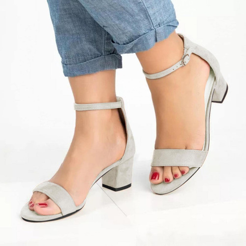 Zapatillas I Para Mujer Con Punta Abierta, Sandalias Cómodas