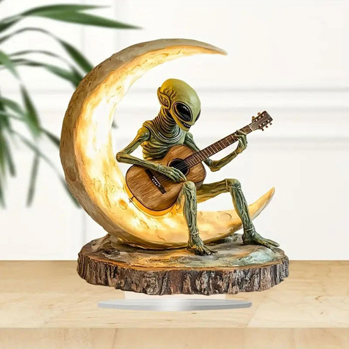 Adorno Acrílico Alienígena, Decoración De Guitarra Para