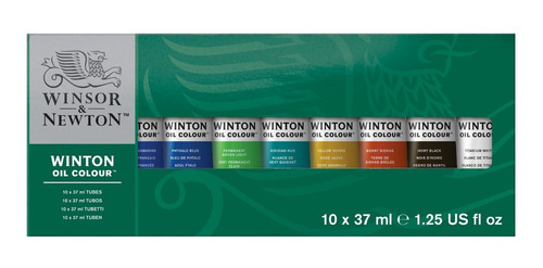 Kit Pintura Al Oleo Winsor Y Newton Winton X10 De 37ml