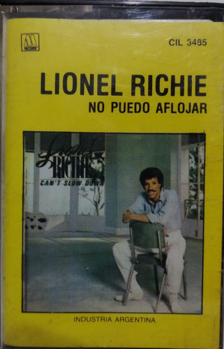Lionel Richie  No Puedo Aflojar Cassete Argentina 1984