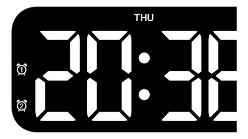 Reloj Despertador Digital Led, Luz Ajustable De 3 Azul