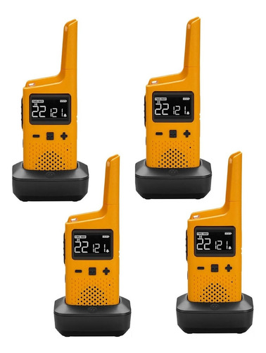 Imagen 1 de 6 de 4x Walkie Talkie Handy Motorola T380 Microusb 22 Canal 40km