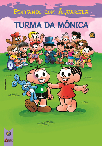 Turma Da Mônica Pintando Com Aquarela