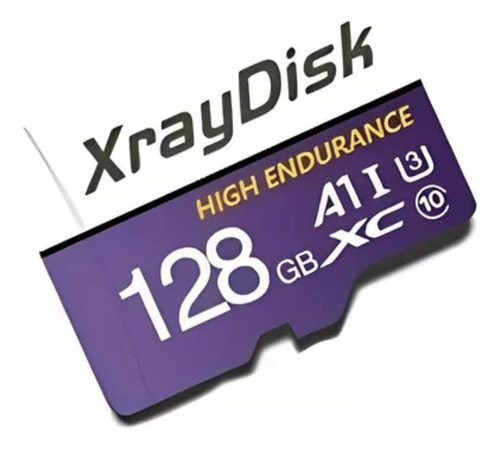 Cartão Micro Sd Classe 10 4k Xraydisk 128gb Com Adaptador