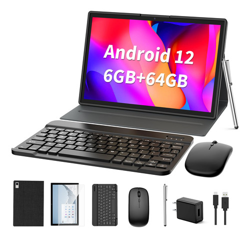 Tableta Android 2 En 1 De 10 Pulgadas 6gb64gb Con Teclado.