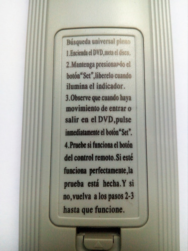 Control Remoto Universal Para Dvd-vcd Janesong Js-2000c