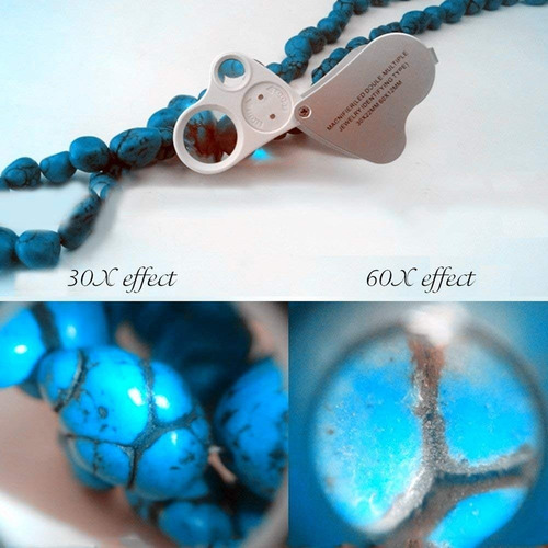 Imagen 3 de 6 de Lupa Doble Lente Entomologica 60x Y 30x 2-22mm