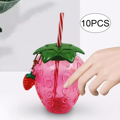 Ye Para 10 Peças Copo Em Formato Morango, Caneca Para