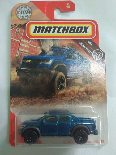 Matchbox 16 Chevy Colorado Xtreme Camioneta Azul 93/100