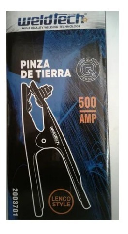 Pinza De Tierra Weldtech 500 Amp Trabajo Pesado