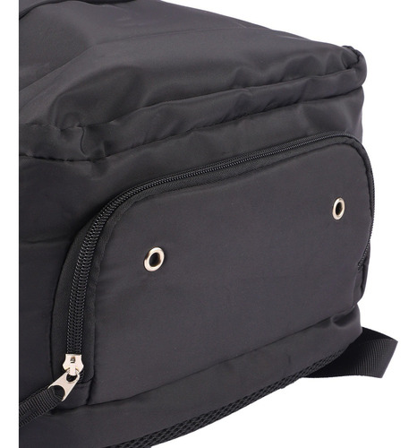 Mochila Vonne Fmvi-osl Para Viaje Con División Interna Negro Liso