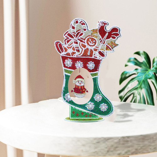 Pintura De Diamante, Manualidades Navideñas, Kit De Media