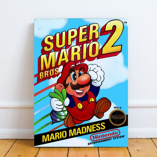 Cuadro Poster Super Mario Bros 2 Nintendo 27x42