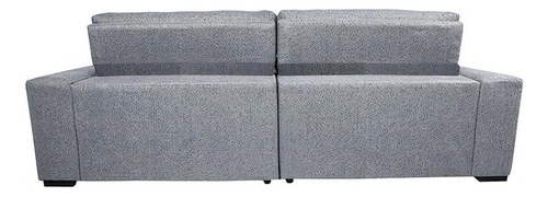 Sofá Retrátil E Reclinável 2,15m Cama Inbox Style. Linho Cor Cinza Claro
