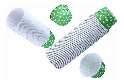 Envoltorio De Papel Verde Para Hornear, 100 Unidades, Tartas