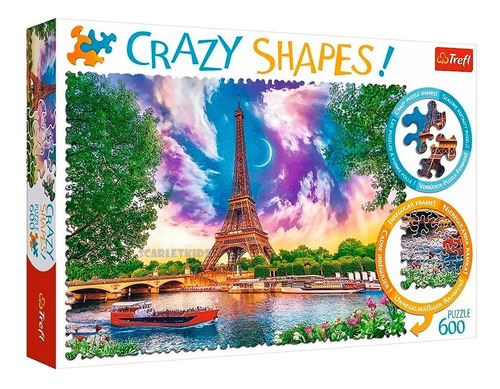 Puzzle Rompecabezas 600 Pzs Trefl Paris Crazy Shapes Scarlet