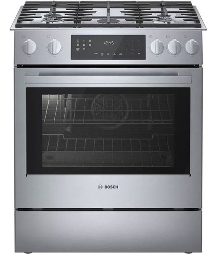 Bosch Slide-in Gas Range 800 Series, 30 In Stainless Steel 