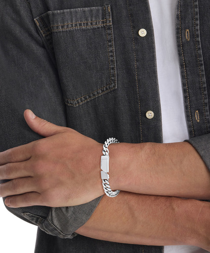 Calvin Klein Pulsera 35100006 Con Placa De Identificación