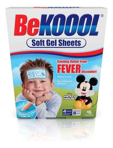 Beekool Parche De Gel Frío Bajar Temperatura Mickey