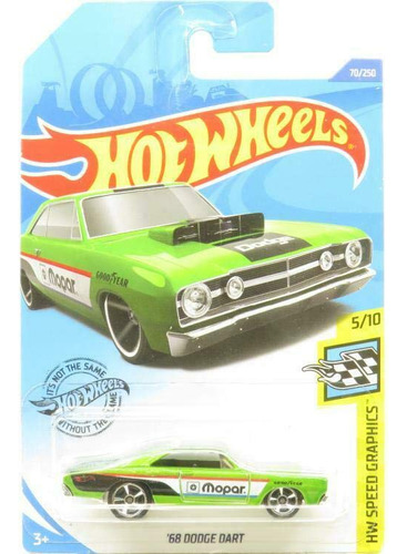 Hot Wheels Grafico Velocidad Hw Dodge Dart Verde