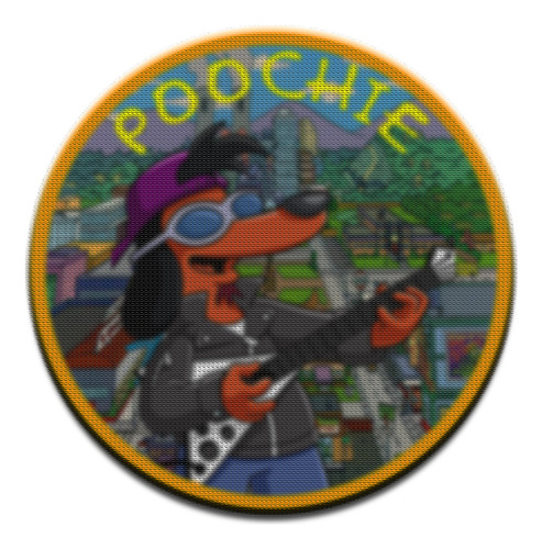 Parche Circular Simpsons Poochie M02
