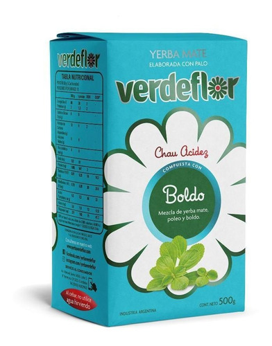 Yerba Mate Verde Flor Boldo 1 Kg 