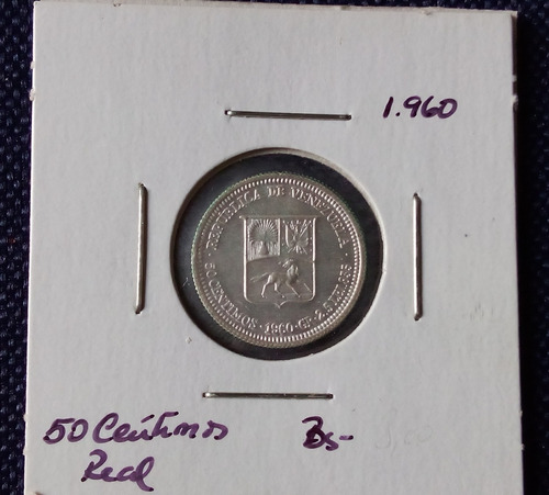 Moneda De Plata - 50 Centimos 2,5 Gr - Ley 835 Año 1960