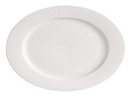 Cac China Hmy-13 Harmony Plato Ovalado De Porcelana, 12  Por