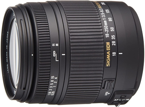 Imagem 1 de 3 de Sigma 18-250 Mm F3.5-6.3 Dc Macro Os Hsm Nikon - Na Case