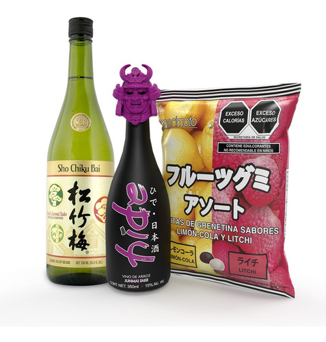 Sake Sho Chiku 750ml, Hide 350ml, Bebida Y Dulces Japoneses 