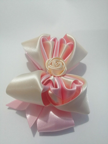 Moño De Listón Para Cabello (color Rosa)