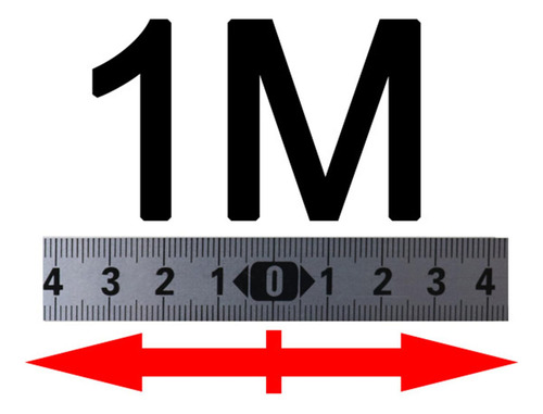 Cinta Métrica, Medidas, Calibre, Escala De Medio 1m