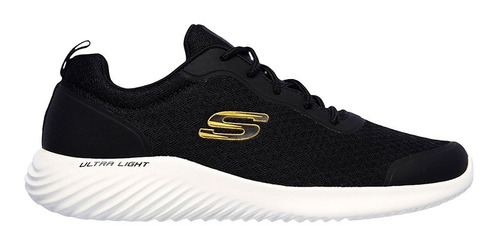 Tenis Running Skechers Bounder - Negro - Blanco