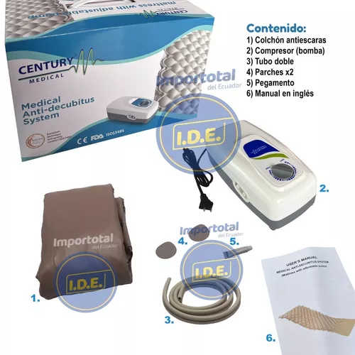 Colchon Antiescaras Incluye: Compresor/Bomba, Colchon Inflable Mangueras